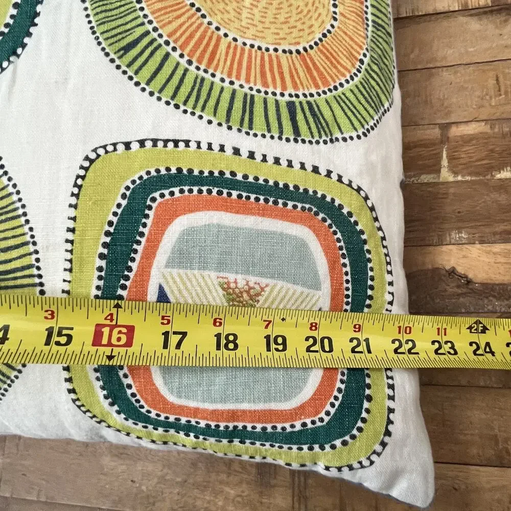 CB2 Linen Throw Pillow 23x23